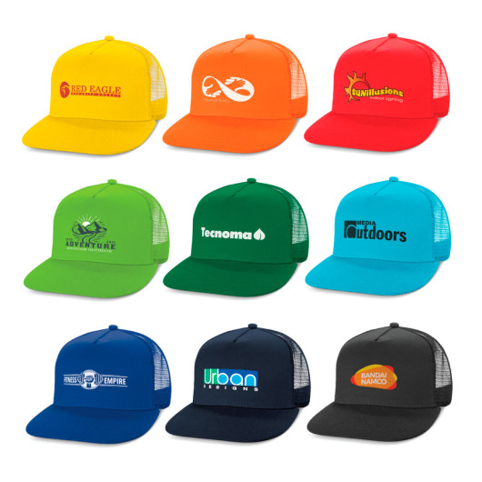 Main Camaro Flat Peak Trucker Caps